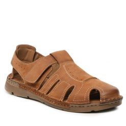 Sandały Lasocki For Men. Brązowe sandały męskie Lasocki For Men, bez zapięcia. Za 149.99 zł.
