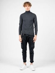 Xagon Man Sweter "Turtleneck" | A22081&ELV18 | Mężczyzna | Szary Melanż. Szare swetry męskie Xagon, m, bez wzorów, z dzianiny, bez kołnierzyka. W wyprzedaży za 189.00 zł.
