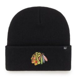Czapka zimowa 47 Brand NHL Chicago Blackhawks Haymaker. Czarne czapki męskie 47 Brand, na zimę, bez wzorów. Za 83.99 zł.