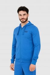 EA7 Niebieska bluza męska z kapturem. Niebieskie bluzy z kapturem męskie EA7 Emporio Armani, m. W wyprzedaży za 369.99 zł.