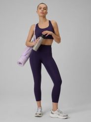 4F Legginsy treningowe szybkoschnące damskie - fioletowe L. Fioletowe legginsy damskie 4f, l, bez wzorów. Za 119.99 zł.