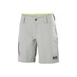 Spodenki damskie Helly Hansen W QD Cargo Shorts. Szare szorty damskie Helly Hansen, bez wzorów, z elastanu, sportowe. Za 355.00 zł.