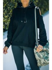 Milan Kiss Bluza w kolorze czarnym rozmiar: S. Czarne bluzy z kapturem damskie Milan Kiss, s. Za 65.69 zł.