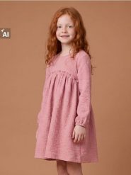 Dzianinowa sukienka babydoll - różowy. Czerwone sukienki dziewczęce Sinsay, bez wzorów, z dzianiny, bez ramiączek. Za 25.99 zł.
