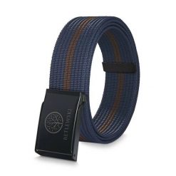 Pasek parciany BETLEWSKI PRC-08_CZ-2 XL granatowy. Niebieskie paski męskie Betlewski, bez wzorów, z materiału. Za 34.99 zł.
