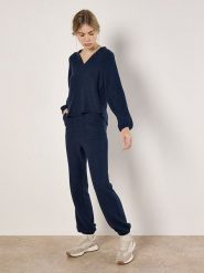 Apricot Bluzka w kolorze granatowym rozmiar: L. Niebieskie bluzki damskie Apricot, l, bez wzorów, bez kołnierzyka, bez ramiączek. Za 84.21 zł.