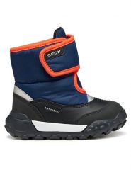 Geox Śniegowce B Trekkyup B Abx B566LA 054FU C0659 S Granatowy. Niebieskie buty zimowe chłopięce Geox, z materiału. Za 199.99 zł.
