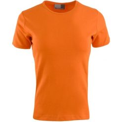 Koszulka damska Promodoro 2XL w kolorze pomarańczowym z bawełny. Brązowe bluzki damskie HOLIPROM, xl, bez wzorów, z bawełny, bez kołnierzyka, bez ramiączek. Za 130.99 zł.
