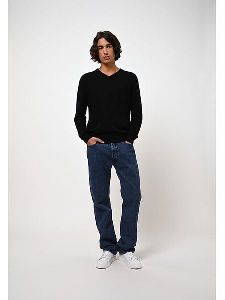 AUTHENTIC CASHMERE Kaszmirowy sweter "Agel" w kolorze czarnym rozmiar: L. Czarne swetry męskie AUTHENTIC CASHMERE, l, bez wzorów, z kaszmiru, bez kołnierzyka. Za 391.99 zł.