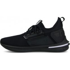 Czarne Buty Puma Ignite Sr M 190482 01. Czarne buty sportowe na co dzień męskie Puma, z gumy, bez zapięcia, na fitness i siłownię. W wyprzedaży za 499.00 zł.