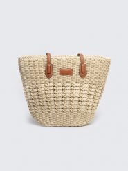 Torebka damska pleciona beżowa Signa 801. Brązowe torebki klasyczne damskie Big Star, z aplikacjami, ze skóry, bez dodatków. W wyprzedaży za 159.99 zł.