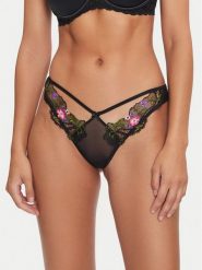 Guess Figi brazylijskie O4BE06 KCG30 Czarny. Czarne figi damskie Guess, xs, z aplikacjami, z syntetyku. Za 169.99 zł.