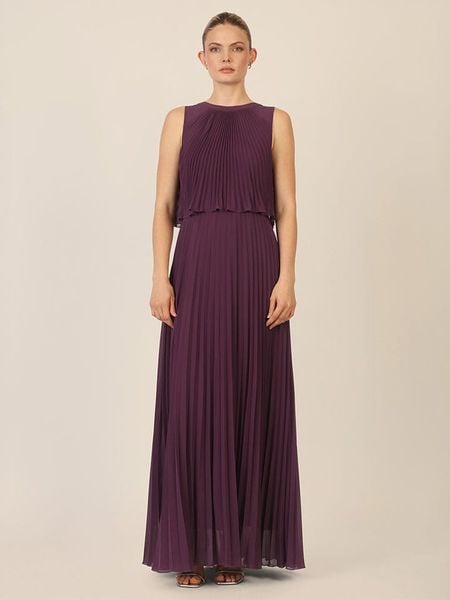 APART Sukienka w kolorze fioletowym rozmiar: 38. Różowe sukienki damskie Apart, bez wzorów, bez kołnierzyka, bez ramiączek, maxi. Za 295.99 zł.