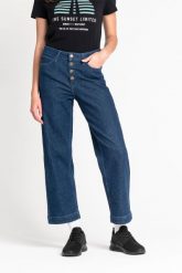 LEE WIDE LEG DAMSKIE SPODNIE JEANSOWE DARK WILMA L30GDJGR 112106444. Spodnie materiałowe damskie Lee, bez wzorów, z jeansu. Za 199.99 zł.
