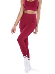 Athleas Legginsy sportowe "Mya" w kolorze czerwonym rozmiar: XS/S. Czerwone legginsy damskie Athleas, s, bez wzorów, z materiału. Za 130.99 zł.