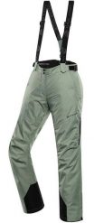 Spodnie narciarskie damskie Alpine Pro Osaga XS zielone. Zielone spodnie materiałowe damskie Alpine Pro, bez wzorów, z materiału, sportowe. Za 419.65 zł.