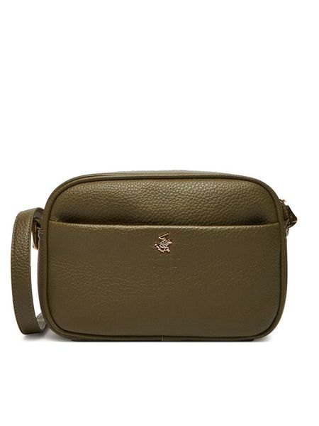 Beverly Hills Polo Club Torebka CEO-BHPC-C-012-08 Zielony. Zielone listonoszki damskie Beverly Hills Polo Club, bez wzorów, z materiału, bez dodatków. Za 179.99 zł.