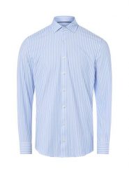 Finshley & Harding koszula biznesowa Mężczyźni Super Slim Fit Bawełna niebieski|biały, 45. Białe koszule męskie Finshley & Harding, m, bez wzorów, z bawełny, bez kołnierzyka, bez ramiączek. Za 199.95 zł.