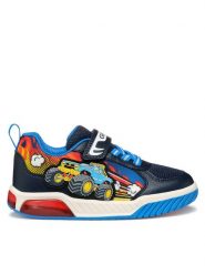 Geox Sneakersy J Inek J559CE 01454 C0693 D Granatowy. Niebieskie buty sportowe chłopięce Geox, bez wzorów, ze skóry, bez zapięcia. Za 159.99 zł.
