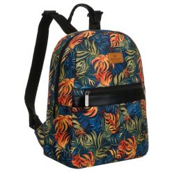 Wzorzysty, miejski plecak damski zawieszony na regulowanych szelkach - Rovicky. Plecaki damskie ROVICKY, bez wzorów, z materiału. Za 49.99 zł.