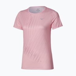 Koszulka do biegania damska Mizuno Core Graphic Tee. Czerwone topy sportowe damskie Mizuno, m, bez wzorów, ze skóry, bez ramiączek. Za 169.99 zł.
