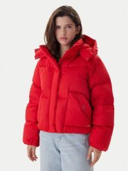 Levi's® Kurtka puchowa Western Bubble 003MD-0004 Czerwony Regular Fit. Czerwone kurtki damskie s, bez wzorów, z puchu, bez kaptura. Za 649.99 zł.
