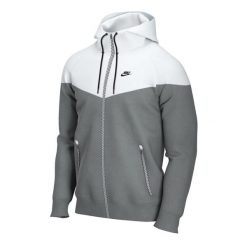 Kurtka Windrunner Rozmiar XXL Szary - DA0001-084. Białe kurtki treningowe męskie Nike, xl, bez wzorów, z materiału, do biegania. Za 414.00 zł.