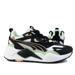 Buty damskie sneakersy sportowe Puma RS-X EFEKT PRM. Białe buty sportowe na co dzień damskie Puma, bez wzorów, z materiału, trekkingowe. Za 279.00 zł.