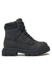 Calvin Klein Jeans Trapery V3X5-81095-1492 M Czarny. Czarne śniegowce dziewczęce Calvin Klein Jeans, z jeansu. Za 399.99 zł.