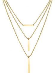 Liebeskind Naszyjnik z elementami ozdobnymi - dł. 52 cm rozmiar: onesize. Naszyjniki damskie Liebeskind, ze stali. Za 130.99 zł.