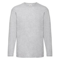 T-shirt Fruit Of The Loom Valueweight z długim rękawem, szary. Białe t-shirty damskie Fruit of the Loom, s, bez wzorów, z bawełny, bez kołnierzyka. Za 134.99 zł.