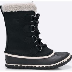 Sorel - Śniegowce Caribou Slim. Czarne śniegowce damskie Sorel, z kauczuku. W wyprzedaży za 359.90 zł.