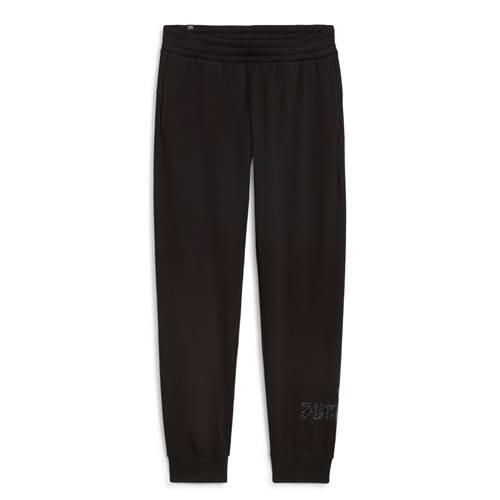 Spodnie sportowe damskie Puma Ess+ Animal Pants Fl. Czarne spodnie dresowe damskie Puma, uniwersalny, z dresówki, na fitness i siłownię. Za 309.00 zł.