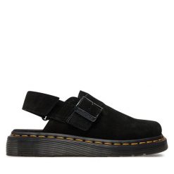 Sandały Dr. Martens. Czarne sandały damskie Dr. Martens, bez wzorów, bez obcasa, na płaskiej podeszwie. Za 449.99 zł.
