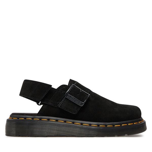 Sandały Dr. Martens. Czarne sandały damskie Dr. Martens, bez wzorów, bez obcasa, na płaskiej podeszwie. Za 449.99 zł.