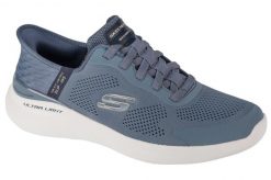 Buty sportowe Sneakersy męskie, Slip-Ins: Bounder 2.0 - Emerged. Niebieskie buty sportowe na co dzień męskie Skechers, na lato, z materiału, bez zapięcia, trekkingowe. Za 618.00 zł.