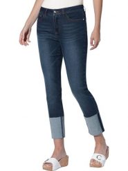 Heine Dżinsy - Slim fit - w kolorze granatowym rozmiar: 42. Niebieskie jeansy damskie Heine. Za 72.95 zł.