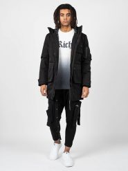 Richmond Sport Kurtka | UMA22095GB | Mężczyzna | Czarny. Czarne kurtki treningowe męskie John Richmond, m, bez wzorów, z poliesteru. W wyprzedaży za 729.00 zł.