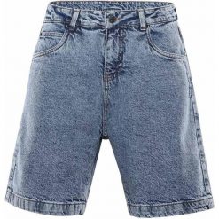 Damskie Szorty Denim Nax Ukena - Styl i Komfort. Niebieskie szorty damskie NAQI, bez wzorów, z bawełny, eleganckie. Za 157.99 zł.