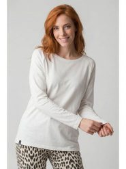 Alife and kickin Koszulka "Gaia" w kolorze białym rozmiar: S. Białe t-shirty damskie Alife and Kickin, s, bez wzorów, z bawełny, bez kołnierzyka. Za 60.99 zł.