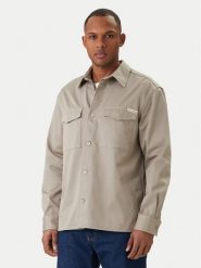 Calvin Klein Jeans Koszula Utility LV04RF408G Beżowy Relaxed Fit. Brązowe koszule męskie Calvin Klein Jeans, m, bez wzorów, z jeansu, bez kołnierzyka, bez ramiączek. Za 529.99 zł.