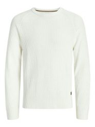 Jack & Jones Sweter w kolorze kremowym rozmiar: M. Brązowe swetry męskie Jack & Jones, m, bez wzorów, z bawełny, bez kołnierzyka. Za 94.95 zł.