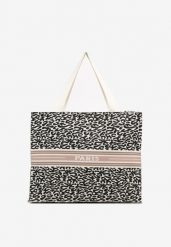 Czarna Torebka Typu Shopper o Prostokątnym Kształcie Salania. Czarne shopper bag damskie Renee, bez wzorów, z materiału, bez dodatków. Za 49.99 zł.