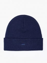 Levi's Czapka w kolorze granatowym rozmiar: onesize. Niebieskie czapki męskie Levi's, bez wzorów, z materiału, sportowe. Za 95.69 zł.