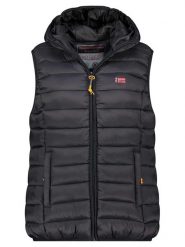 Geographical Norway Kamizelka pikowana "Vatikolor" w kolorze czarnym rozmiar: M. Czarne kamizelki damskie Geographical Norway, m. Za 160.96 zł.