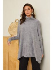 Soft Cashmere Golf w kolorze szarym rozmiar: 34/36. Szare golfy damskie Soft Cashmere, bez wzorów, bez ramiączek. Za 126.15 zł.