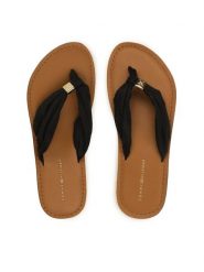 Tommy Hilfiger Japonki Th Elevated Beach Sandal FW0FW06985 Granatowy. Niebieskie klapki damskie Tommy Hilfiger, bez wzorów, z materiału, bez obcasa. Za 149.99 zł.