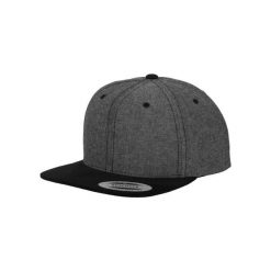 Czapka typu snapback Flexfit Chambray-Suede. Czarne czapki męskie FLEXFIT, bez wzorów. Za 160.00 zł.