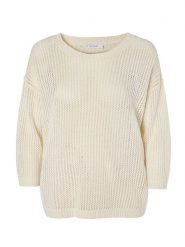 TATUUM Sweter "Arles" w kolorze kremowym rozmiar: XL. Brązowe swetry klasyczne damskie Tatuum, xl, ze splotem, bez kołnierzyka. Za 135.49 zł.