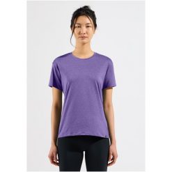 Koszulka damska Odlo ASCENT SUN. SEA. MOUNTAINS. T-shirt crew neck s/s. Fioletowe t-shirty damskie Odlo, m, bez wzorów, z dzianiny, bez kołnierzyka. Za 239.99 zł.